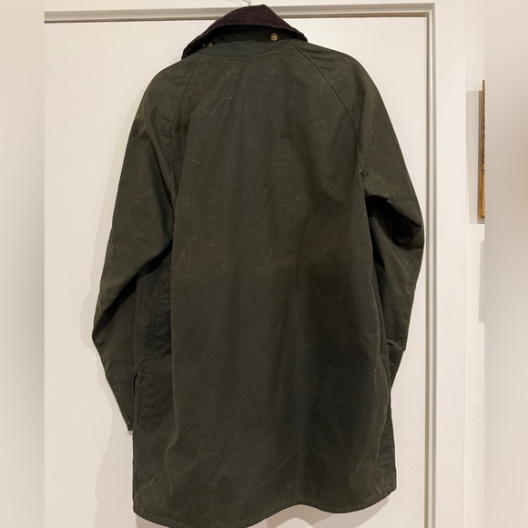 BARBOUR Vintage90s A150 BEAUFORT Waxed Cotton Jacket Coat Wax Thornproof C83 - Picture 3 of 5